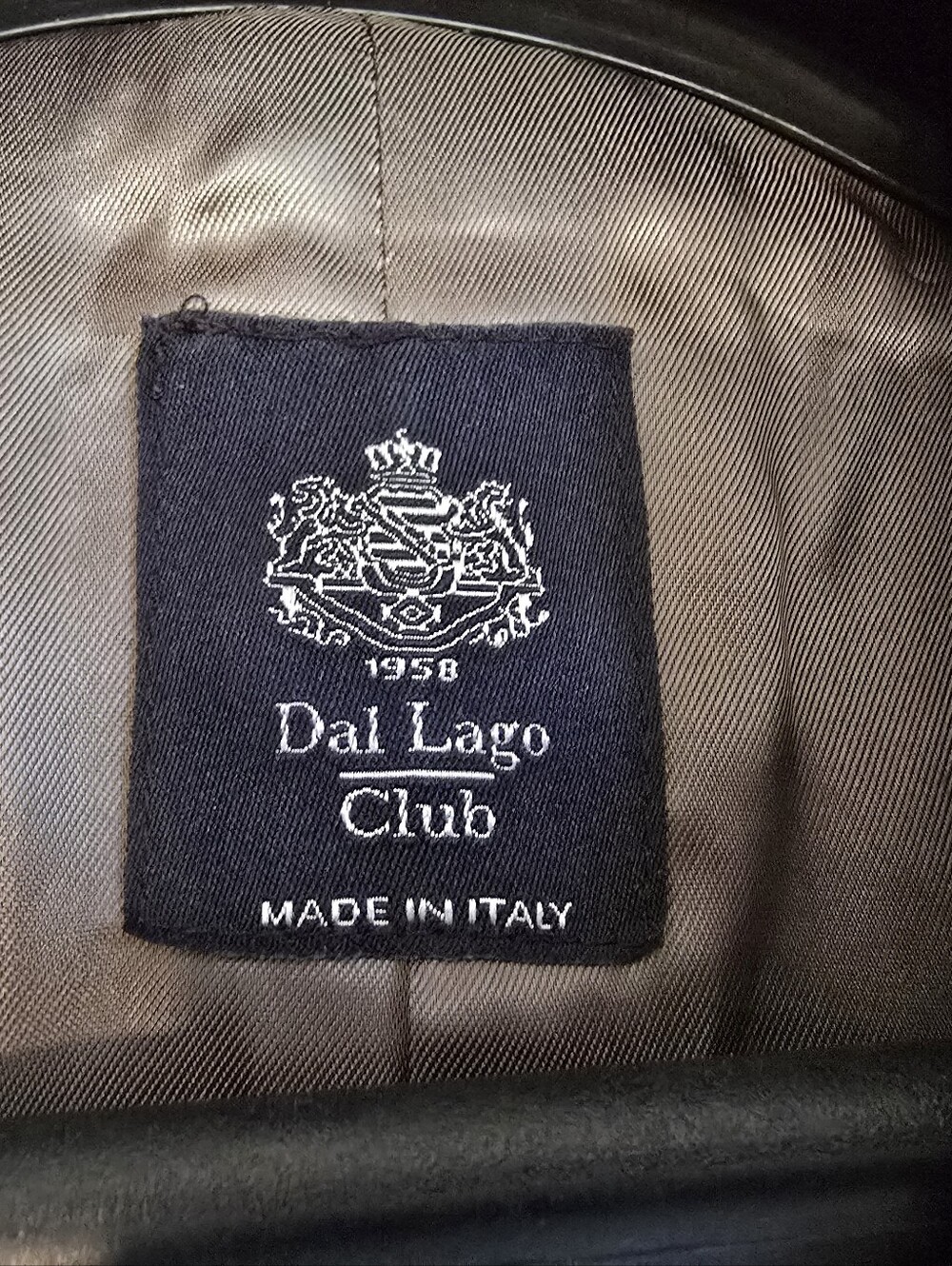 Dal Lago Club Boy's Gray Plaid Wool Sport Coat with Brown Windowpane - Picture 5 of 8